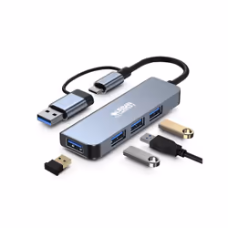Urban Factory MHC35UF laptop dock/port replicator Wired USB 3.2 Gen 1 (3.1 Gen 1) Type-A Grey - Additional view 4