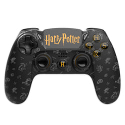 Freaks and Geeks Black Wireless Controller for PS4 with Headphone Jack and Illuminated Buttons – Harry Potter