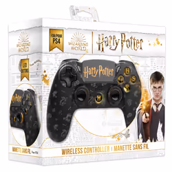 Freaks and Geeks Black Wireless Controller for PS4 with Headphone Jack and Illuminated Buttons – Harry Potter - Additional view 5