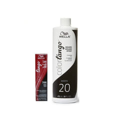 16oz) Wella Color Tango 7RR Cherry Permanent Haircolor - 7RR + Developer (Vol. 20