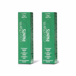 Wella Color Charm Paints GREEN Semi-Permanent - Green - Pack of 2