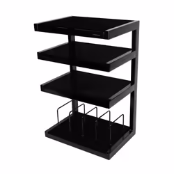 Norstone Esse Hifi Vinyl, Steel, Tempered glass, Black, 22 kg