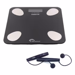 Little Balance 8685, Electronic personal scale, 180 kg, 100 g, Black, Square, Tempered glass