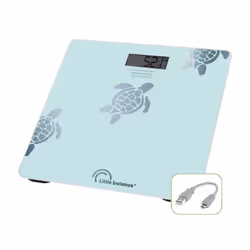 Little Balance 8730, Electronic personal scale, 180 kg, 100 g, Blue, Square, Tempered glass