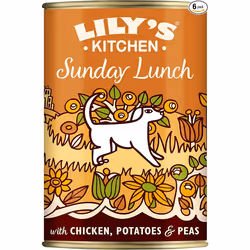 Lily's Kitchen Natural Adult Wet Dog Food Tin Sunday Lunch Grain-Free Recipe 6 x 400g