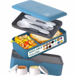 Umami Original Bento Box, Lunch box set, Adult, Blue, Pattern, Rectangular, Boy/Girl