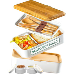 Umami Original Bento Box Lunch box set 1.183 L Bamboo, White 1 pc(s)