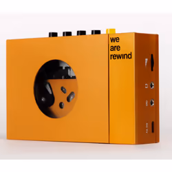 WE ARE REWIND 252426 cassette player Portable cassette player 1 deck(s) Orange