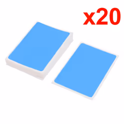 20pcs Phone Screen Camera Lens Cleaner Cleaning Blue Dust Absorber Sticky Sticker