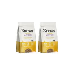 Applaws Complete Natural and Grain Free Dry Kitten Food, Chicken, 400g (Pack of 2)
