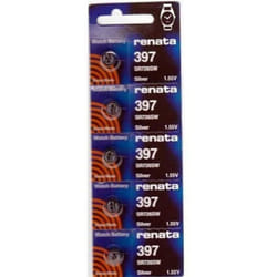 Renata Watch Battery Swiss Made 397 SR726SW AG2 1.5V - 3 x 397, SR 726 SW