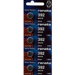 Renata Single Watch Battery Swiss Made Renata 392 or SR41SW Or AG3 1.5V - 5 x 392 or SR 41 Sw