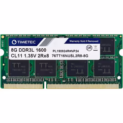 Timetec Hynix IC 8GB DDR3L 1600MHz PC3-12800 Unbuffered Non-ECC 1.35V CL11 2Rx8 Dual Rank 204 Pin SODIMM L