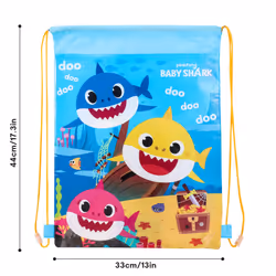 Baby Shark Drawstring Bag, Gym Bag, Shoe Bag, School PE Bag
