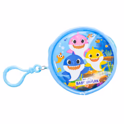 Baby Shark Coin Purse Round PVC Wallet Children Character