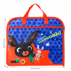 Bing Kids Childrens Zipped School Book Bag Primary Reading Bag