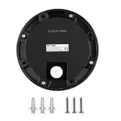 VT-1142 2W LED STEP LIGHT COLORCODE:3000K BLACK BODY ROUND