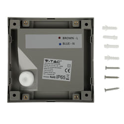 VT-1152 2W LED STEP LIGHT COLOR CODE 3000K GREY BODY SQUARE