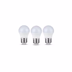 V-Tac Samsung 5.5W G45 PLASTIC BULBS-SAMSUNG CHIP 6400K E27, Pack of 3