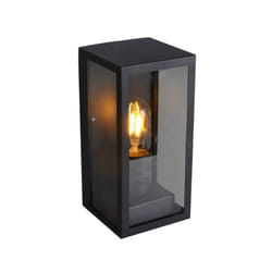 VT-837 WALL LAMP(1*E27) MATT BLACK-CLEAR GLASS