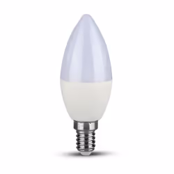 VT-294D 5.5W PLASTIC CANDLE BULB WITH SAMSUNG CHIP COLOUR CODE: 3000K E14 DIMMABLE (859)