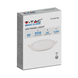 VT-3107 30W LED PANEL LIGHT COLORCODE:6400K ROUND