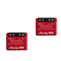 Shelly 1PM Mini Gen3 Smart switch 1P Red