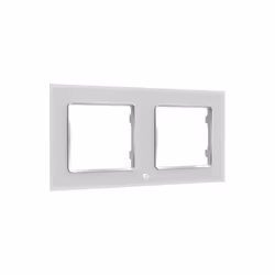 Shelly Wall Frame 2, Rectangle, White, Plastic, Monochromatic, No pattern, 10 x 80 mm