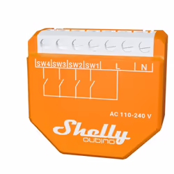 Shelly Qubino Wave i4 Smart switch Orange - Additional view 4
