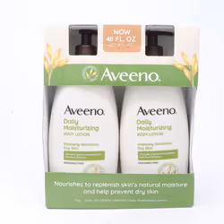 Aveeno Daily Moisturizing Body Lotion  2x24oz/ New With Box