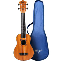 Flight Music Mahogany Soprano Travel Ukulele