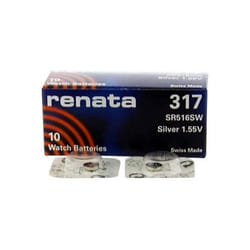 Renata Watch Battery Swiss Made Silver Oxide 1.5 v - 10 x 317 Or SR516SW