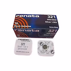 Renata Watch Battery Swiss Made Silver Oxide 1.5V Also Known as SR616SW - 10 x 321 Or SR616SW
