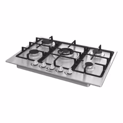 Hisense GM773XF, Stainless steel, Built-in, 71 cm, Gas, Stainless steel, 5 zone(s)