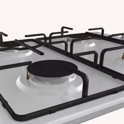 Hisense GM773XF hob Stainless steel Built-in 71 cm Gas 5 zone(s) - Additional view 6