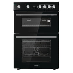 Hisense HDE3211BBUK cooker Freestanding cooker Electric Ceramic Black