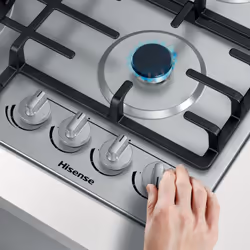 Hisense GM663XB hob Stainless steel Built-in 60 cm Gas 4 zone(s) - Additional view 6
