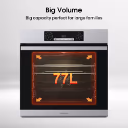 Hisense BSA65222AXUK oven 77 L 3500 W Stainless steel