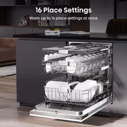 Hisense HV673C61UK dishwasher Fully built-in 16 place settings C
