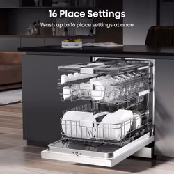 Hisense HS643D60WUK dishwasher Freestanding 16 place settings D