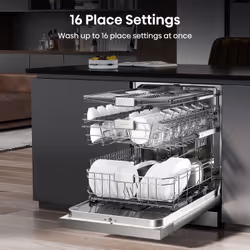 Hisense HS643D60XUK dishwasher Freestanding 16 place settings D