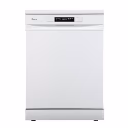 Hisense HS622E10W, Freestanding, Full size (60 cm), White, Black, White, Buttons, Cold, Hot
