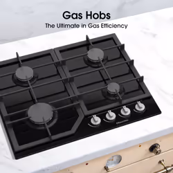 Hisense GG643B hob Black Built-in 60 cm Gas 4 zone(s) - Additional view 2