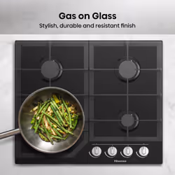 Hisense GG643B hob Black Built-in 60 cm Gas 4 zone(s) - Additional view 4