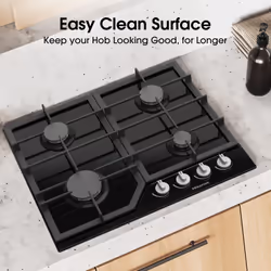 Hisense GG643B hob Black Built-in 60 cm Gas 4 zone(s) - Additional view 6