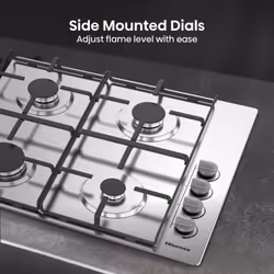Hisense GM642XHS hob Stainless steel Built-in 60 cm Gas 4 zone(s) - Additional view 6