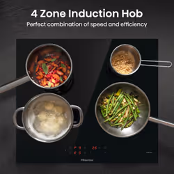 Hisense HIA64UK Black Built-in 59 cm Zone induction hob 4 zone(s)