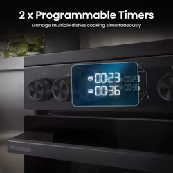 Hisense HDCEC5C10B cooker Freestanding cooker Electric Ceramic Black - Additional view 8
