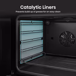 Hisense HDCEIT6C20B cooker Freestanding cooker Electric Zone induction hob Black - Additional view 7