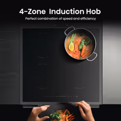 Hisense HDCEIT6C20B cooker Freestanding cooker Electric Zone induction hob Black - Additional view 8